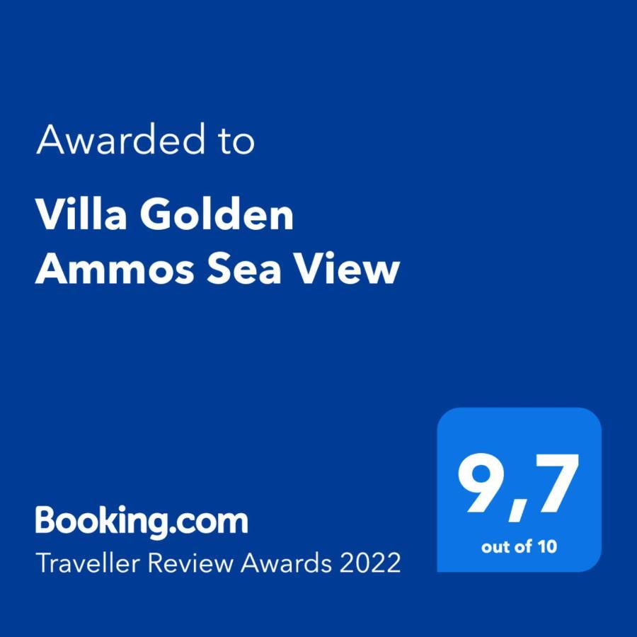 Villa Golden Ammos Sea View Kalamáki Kültér fotó